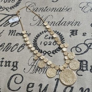 Gold statement necklace